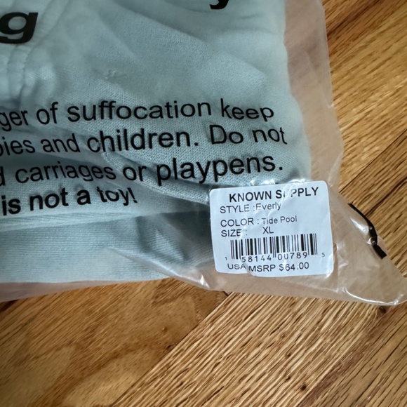 NWT Known Supply 100% Organic Cotton Everly Fleece Jogger Pants, XL fits XXL - Picture 10 of 10